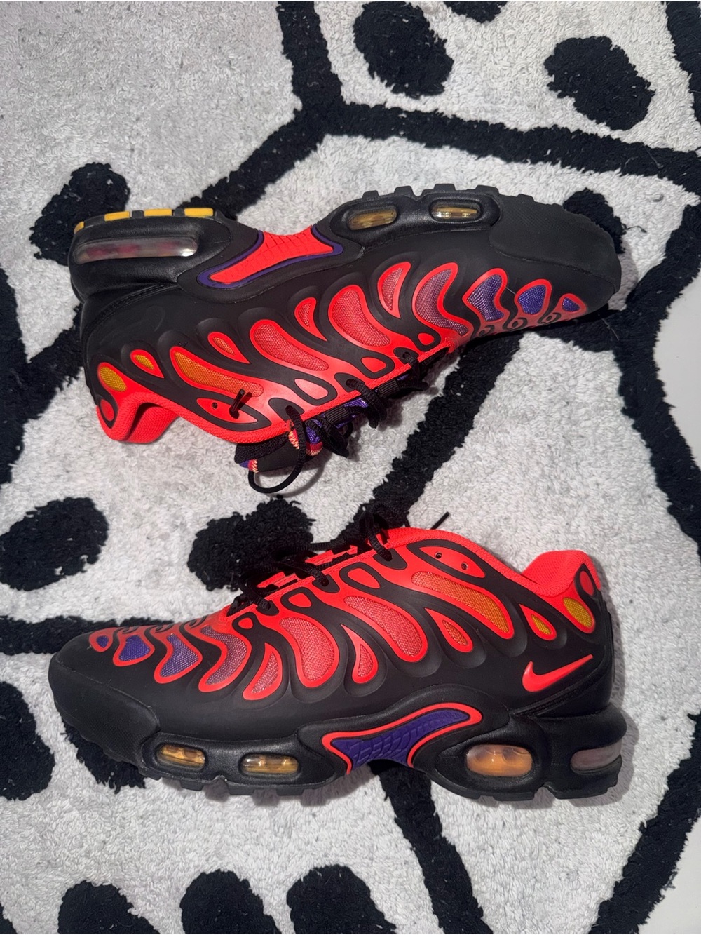 Nike Men’s Air Max Plus Sneakers - Red, Black, Purple, Yellow